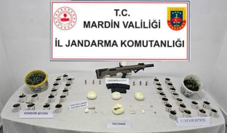 Mardin’de üzüm bağında uyuşturucu operasyonu: 3 tutuklama