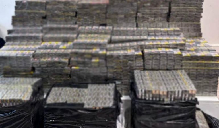 Mardin’de 10 bin 750 paket kaçak sigara ele geçirildi