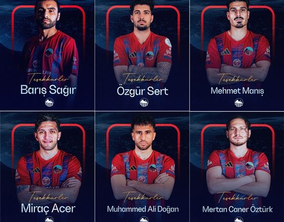 Mardin 1969 Spor’da 6 futbolcuyla yollar ayrıldı