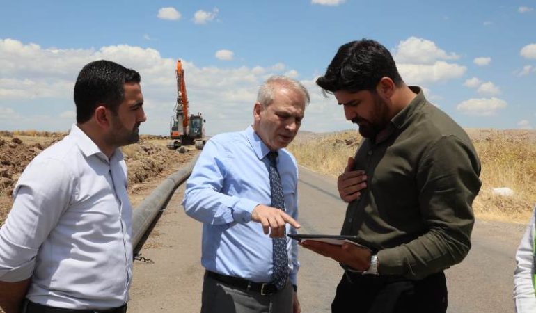 Mardin’in en büyük grup içme suyu hattında yenileme çalışmaları sürüyor