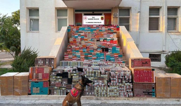 Mardin’de 16 milyon TL’lik kaçak ürünler ele geçirildi