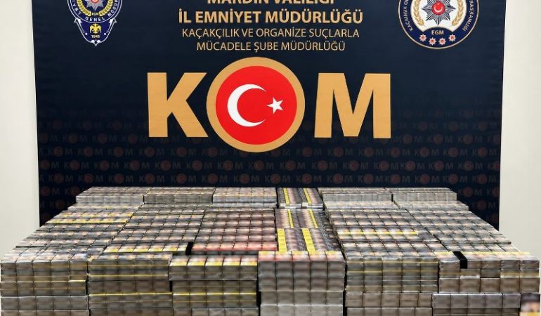 Mardin’de 5 bin paket kaçak sigara ele geçirildi